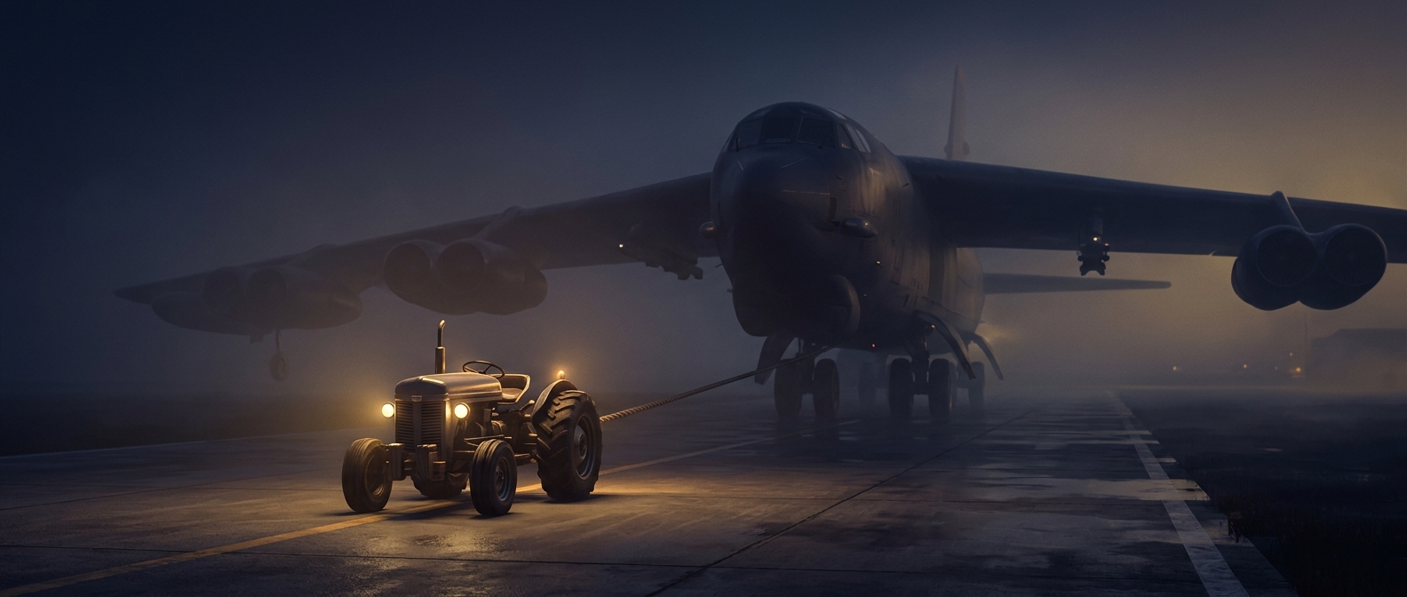 The tiny tractor that can tow a giant bomber