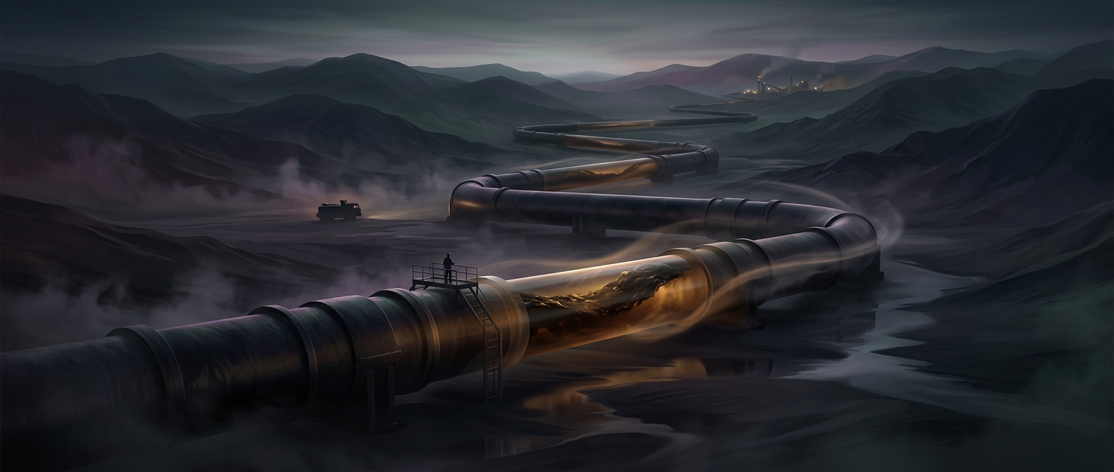 Coal is transported through massive slurry pipelines