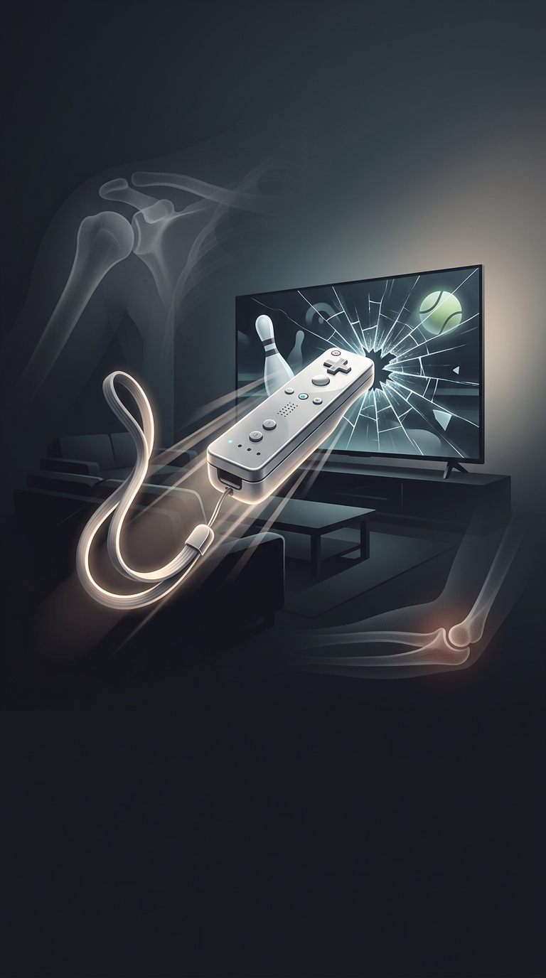 Nintendo's Wii Sports caused such an aggressive spike in household property damage and physical injuries that medical journals literally coined the term 'Wiiitis' to describe the phenomenon.