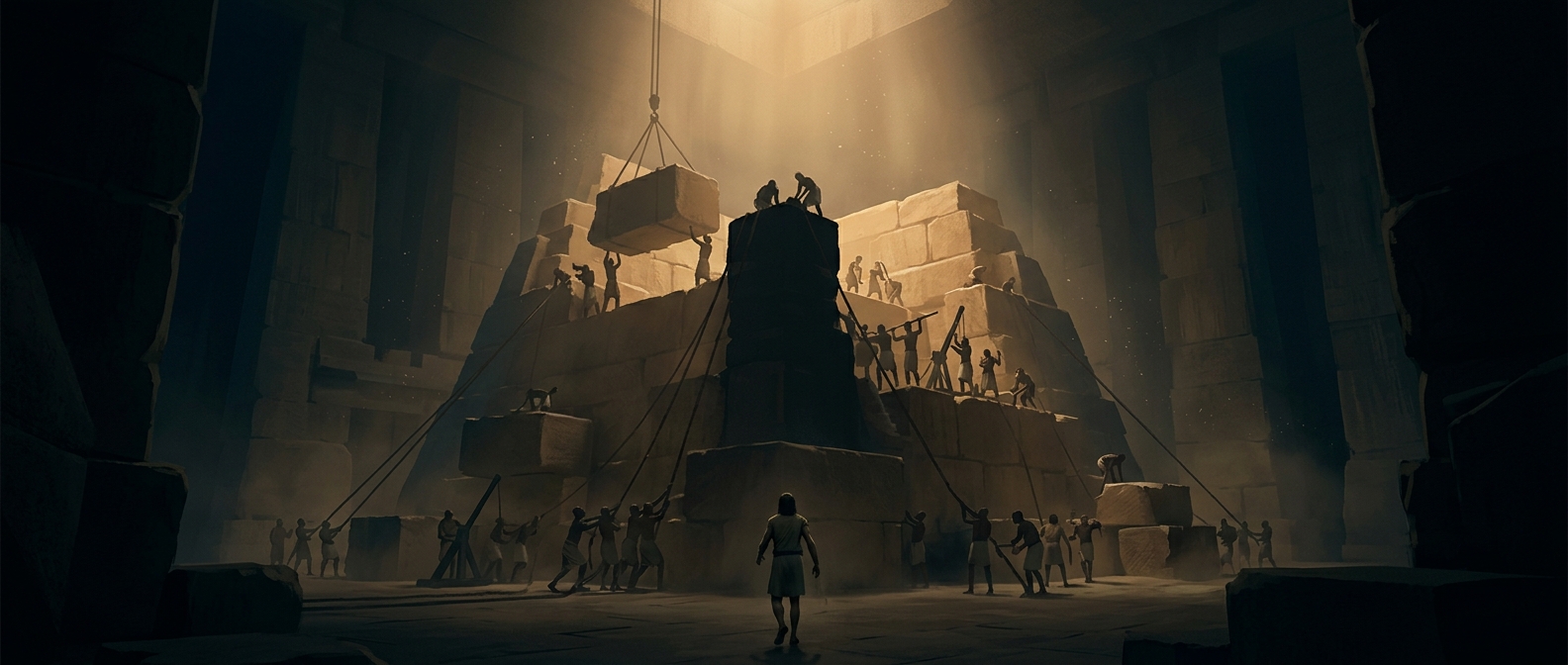 Ancient builders constructing monumental tombs just to deter petty tomb raiders.