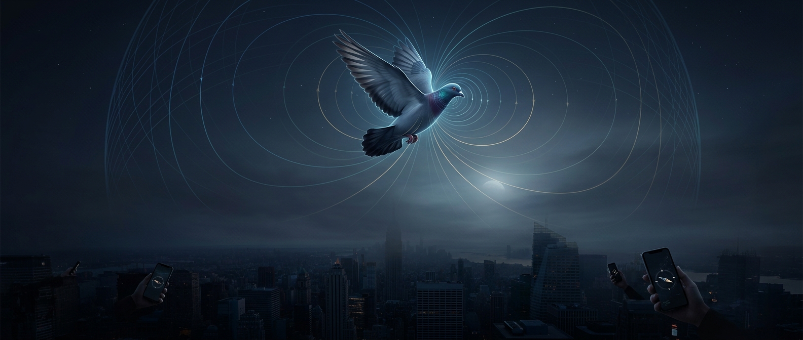 Your phone needs satellites. Pigeons don't