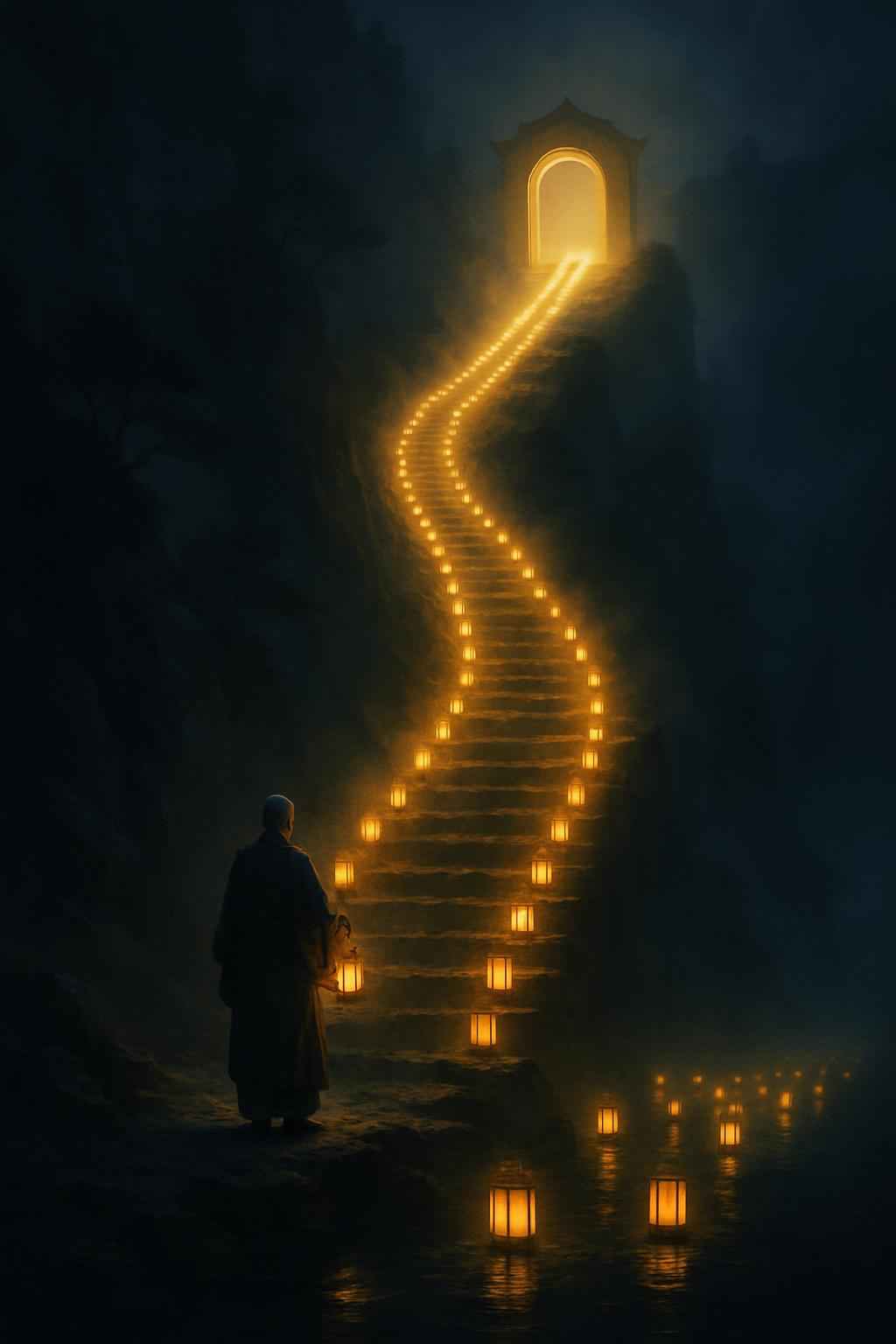 Thousand‑Step Lantern: A Legend from the Mountains of Shikoku.