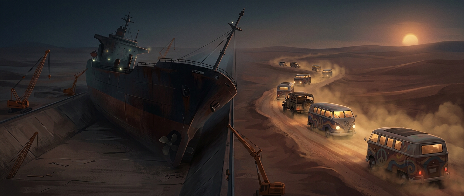 How the Suez closure created the hippie trail