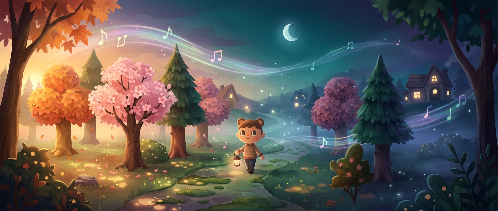 В Animal Crossing музыка меняется каждый час