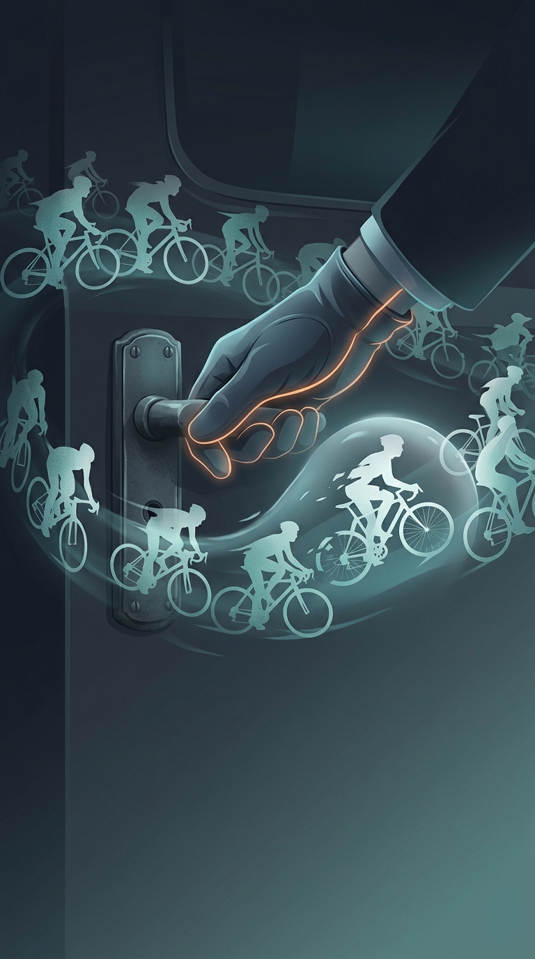 How does the famous Dutch Reach car door opening technique physically save thousands of cyclists' lives?