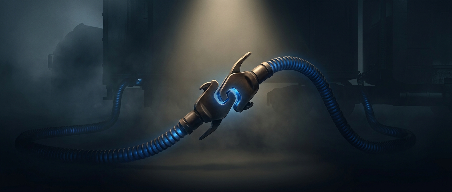 Gladhands link truck air hoses together