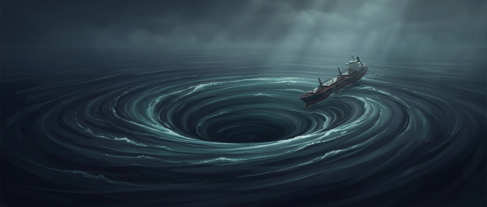 Why ocean whirlpools can swallow boats