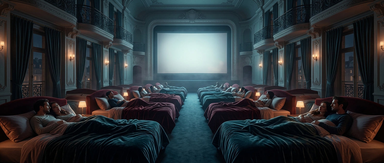 The Paris cinema where every seat was a bed