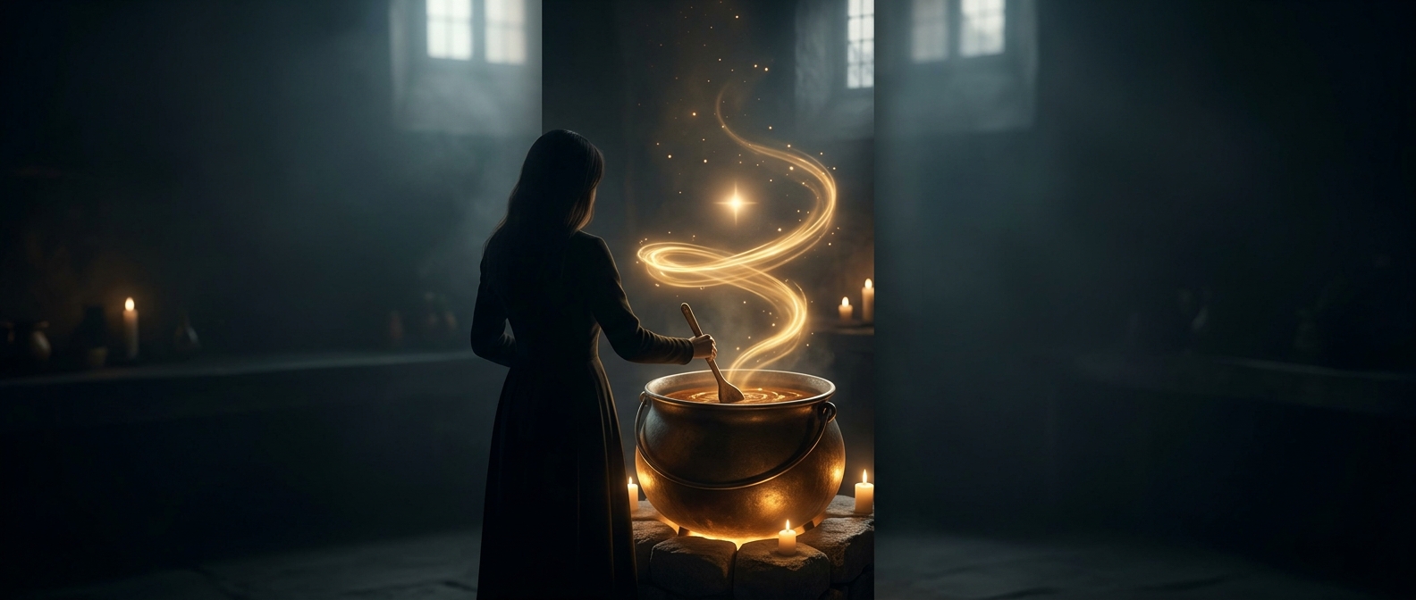 Stirring soup to the right attracts positivity
