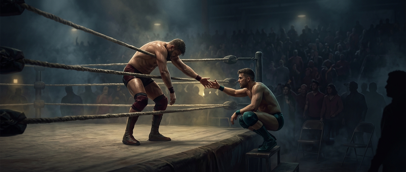 Tag-team wrestling began as a way to catch your breath
