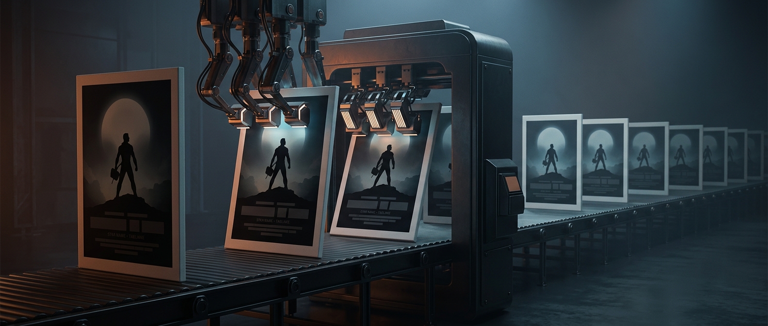 Why movie posters from the same genre look alike