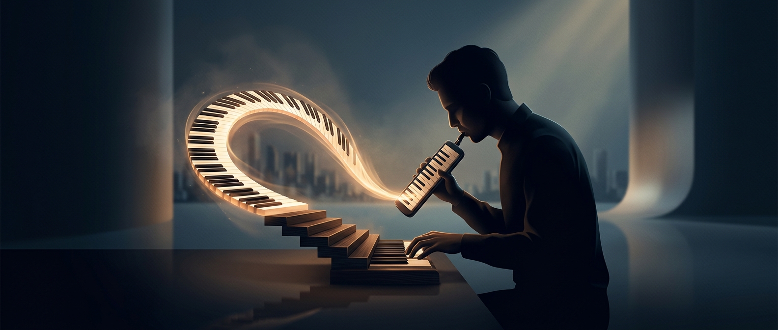 Melodica forces you to blow into a keyboard