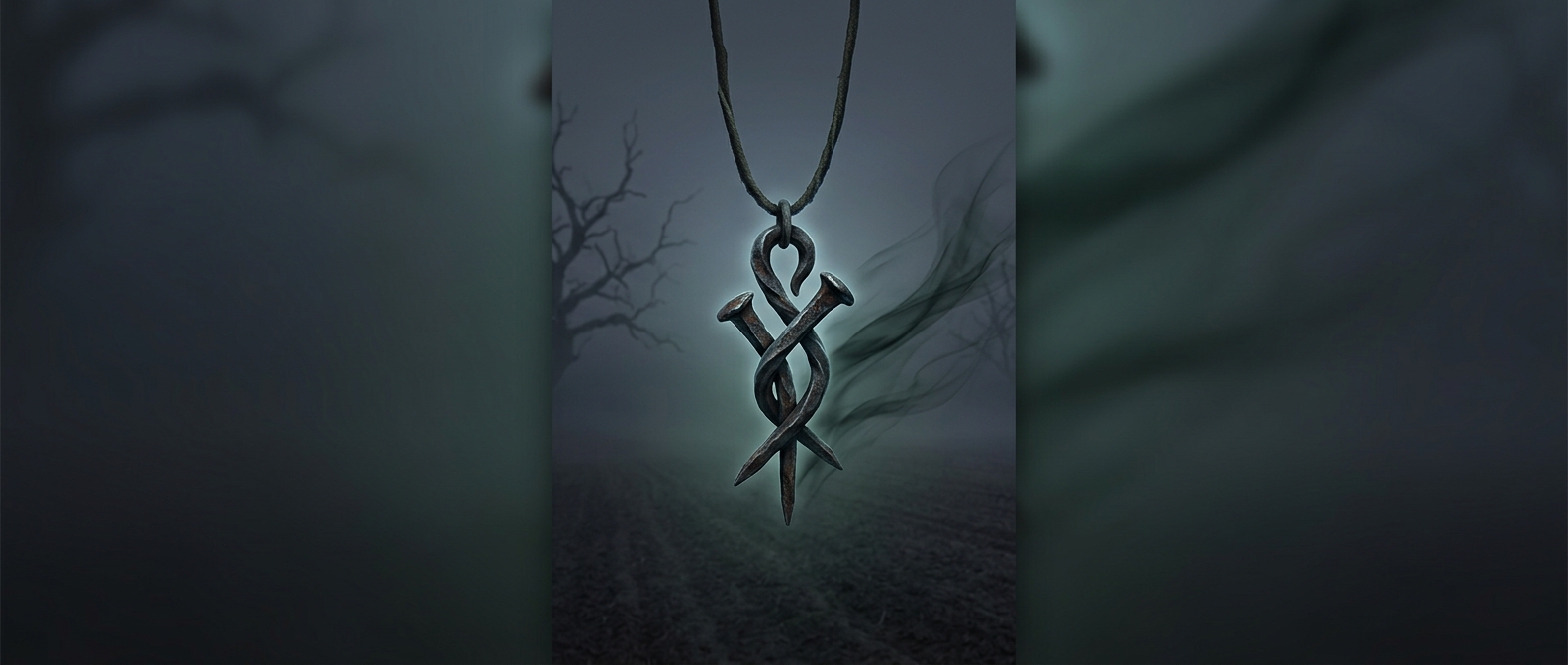 Amulets forged of iron nails were carried to ward off witches who cursed fields with famine