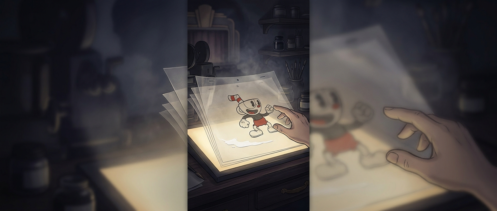 Cuphead was drawn frame by frame