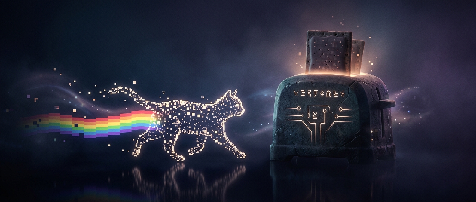 Why Nyan Cat has a pastry for a body
