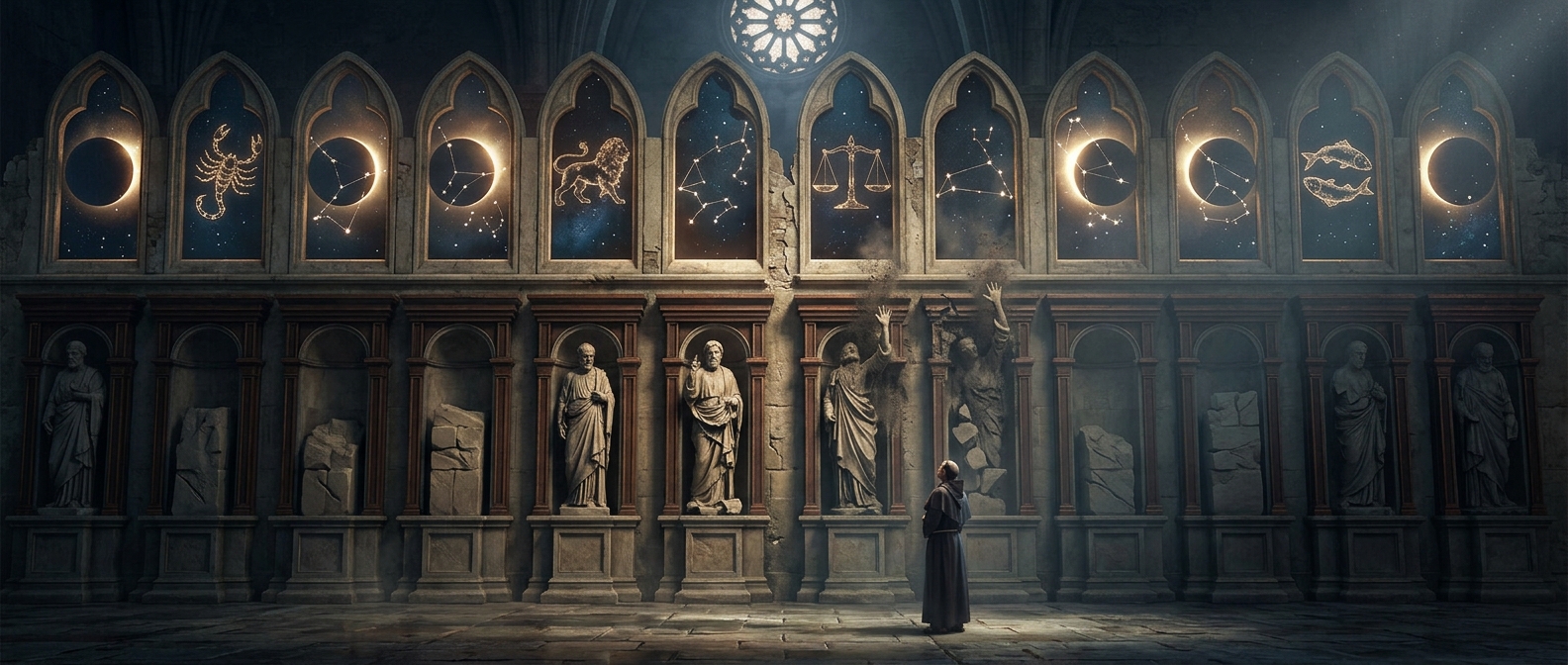 Early Christians unsuccessfully tried to replace all twelve zodiac signs with the twelve apostles