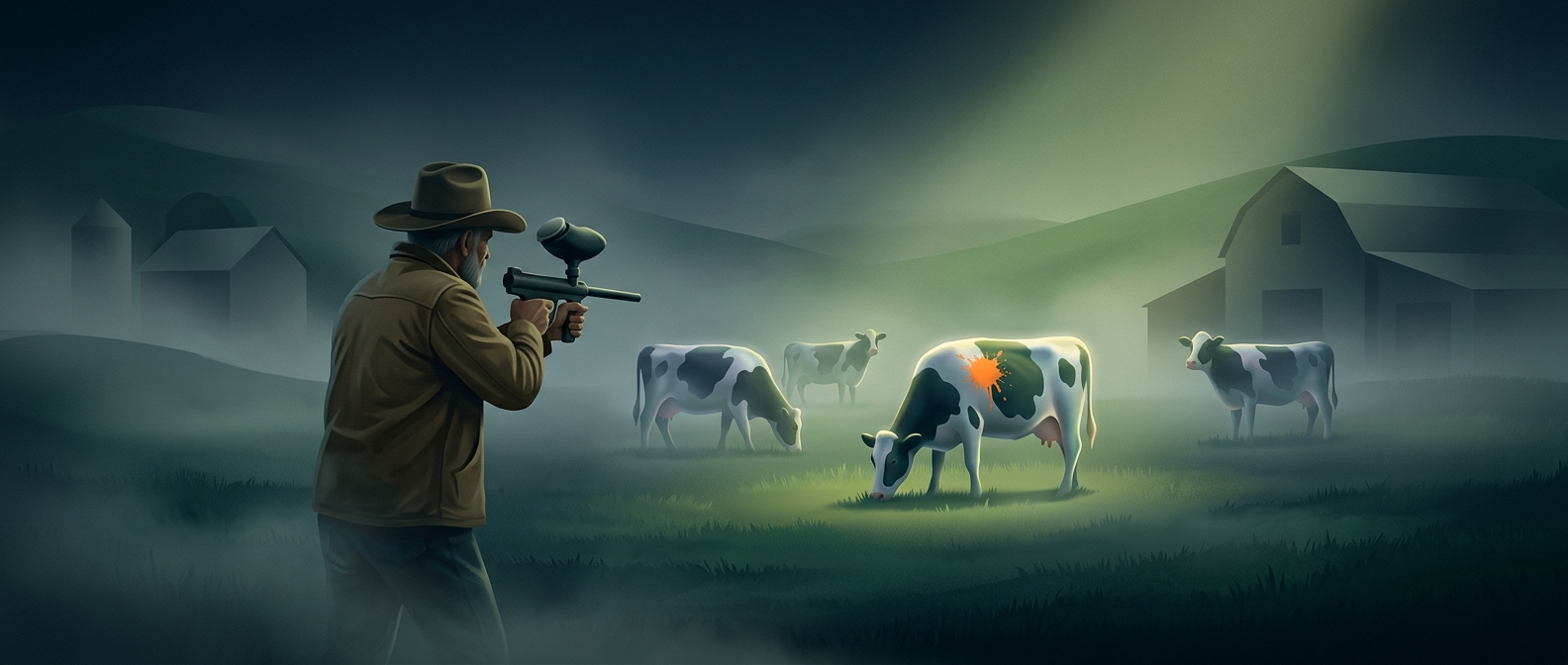 Paintball guns were born on the farm