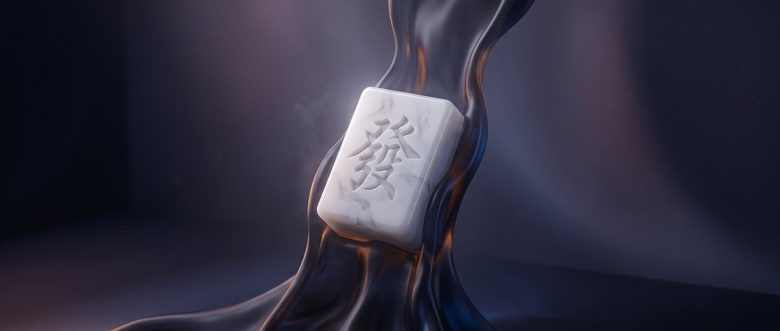 Mahjong tiles are typically molded from solid melamine