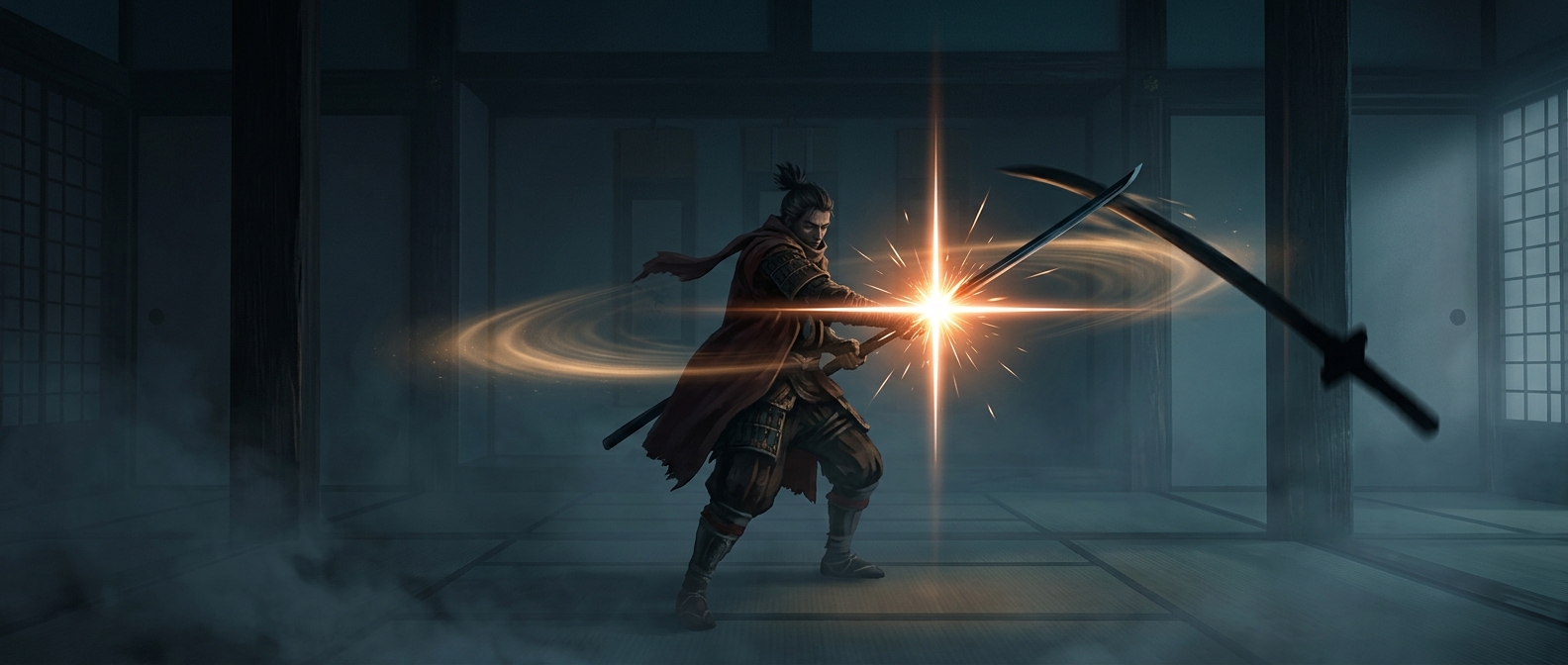 Sekiro heavily requires fiercely precise katana deflections