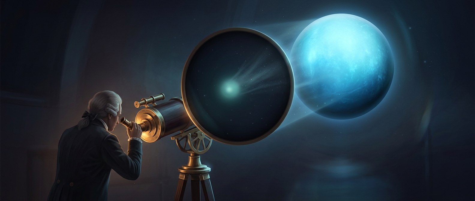 Herschel discovered Uranus thinking it was a tiny comet