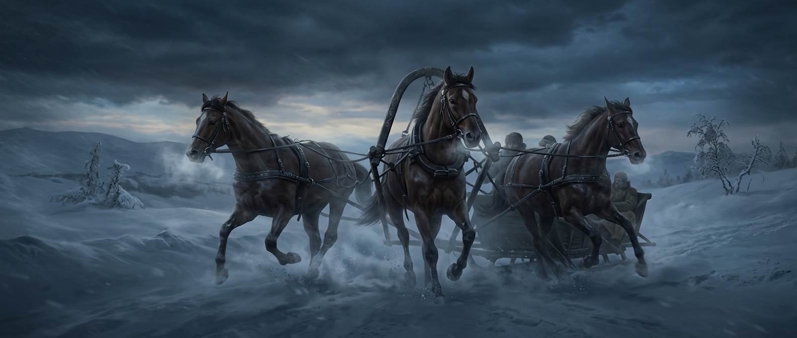 Why Russian troikas need three horses