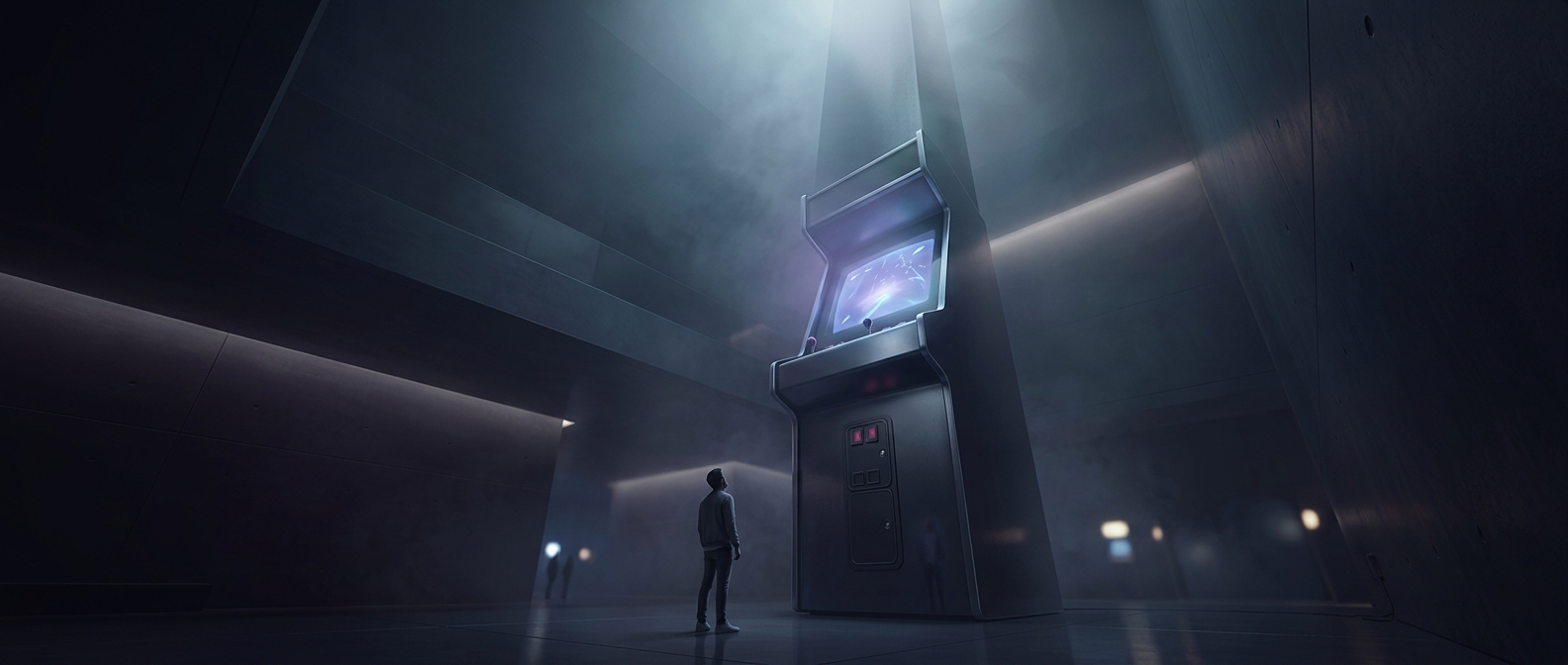 The world's tallest arcade machine is over 14 feet high