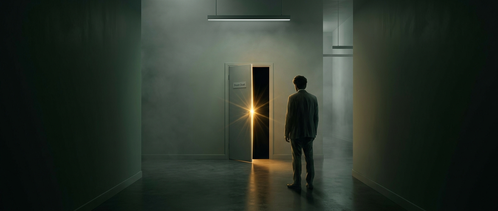 The broom closet that makes a narrator furious