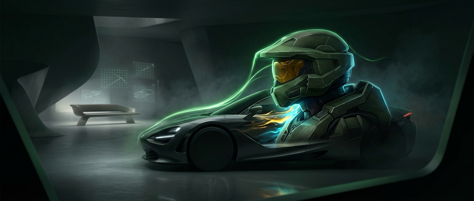 Master Chief’s armor got its color from a Honda