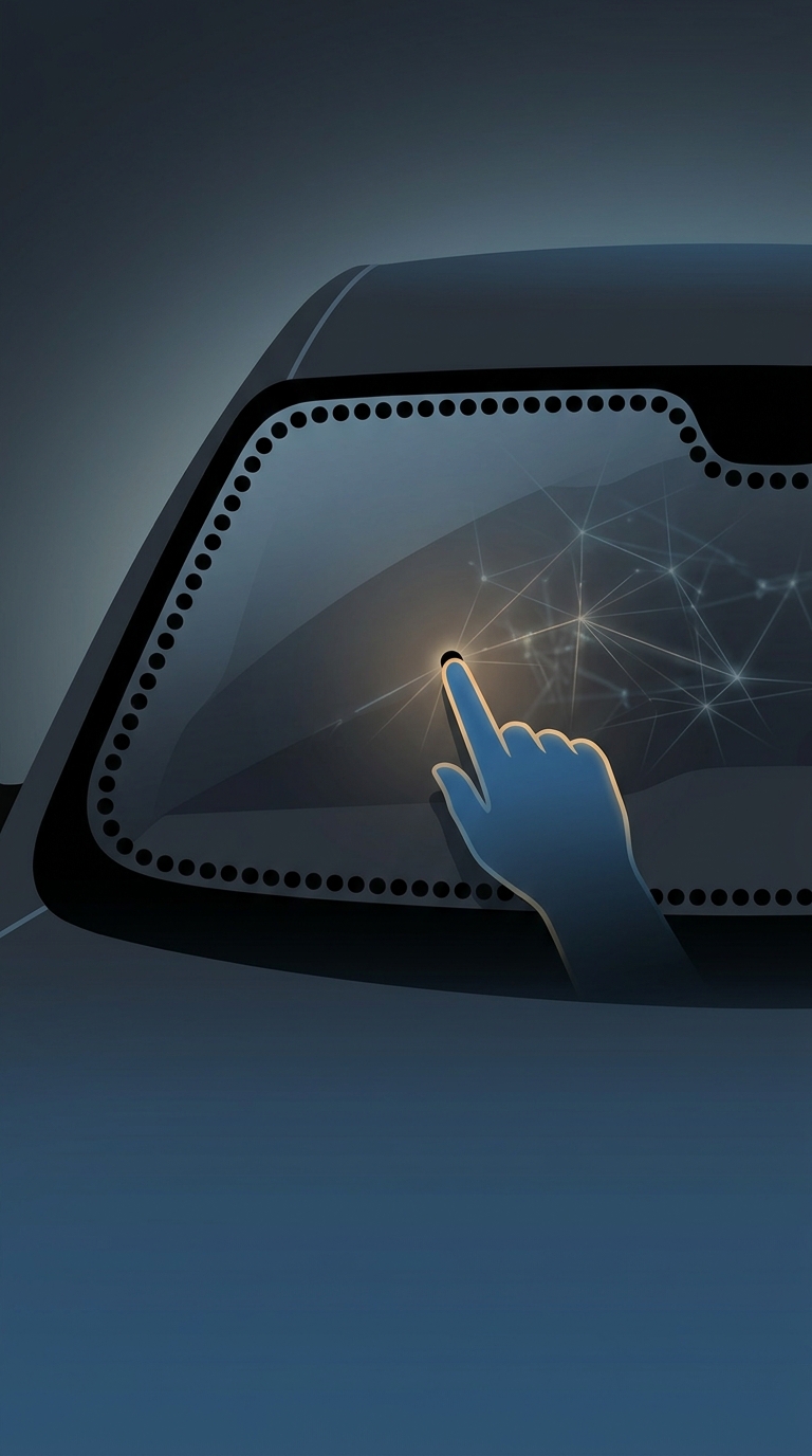 What is the genuinely vital purpose of that weird band of black dots permanently framing the edges of your car's windshield?