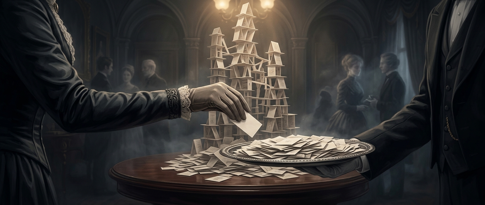 What a folded calling-card corner meant