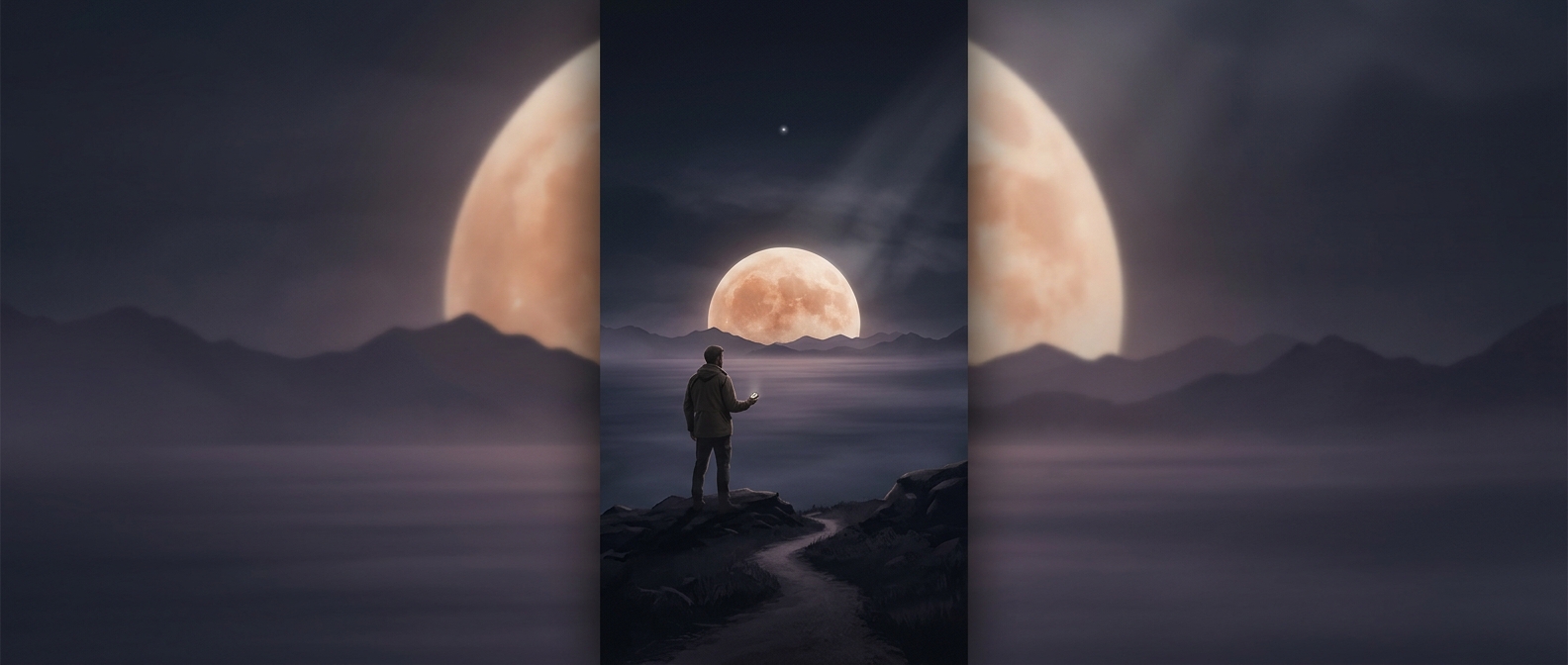 Lunar discs look much larger near the horizon simply because human brains are terrible at processing distance