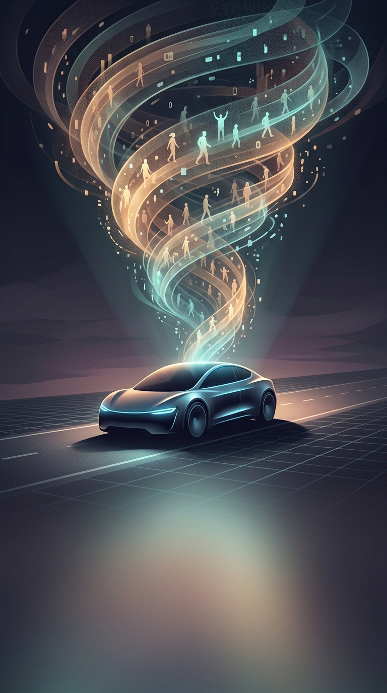 Where do autonomous vehicle companies get a massive amount of their training data to teach cars how to drive?