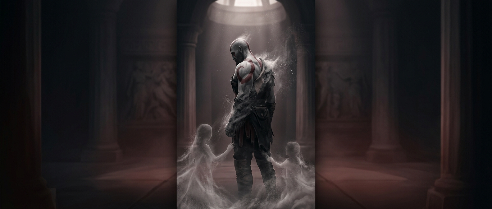 Why Kratos has his signature pale skin
