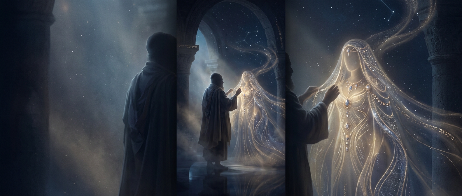 Rabbi Shimon bar Yochai spent all night decorating the divine feminine for a cosmic wedding