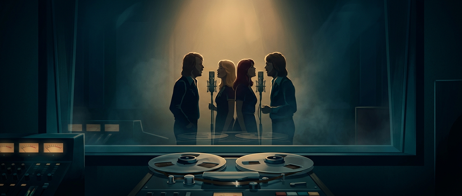 ABBA's early hits began in Swedish