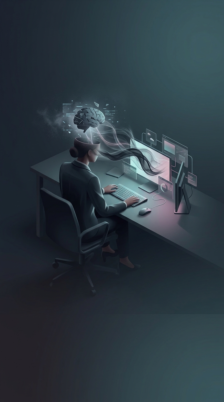 Which common office habit temporarily drops your working IQ twice as much as losing a night of sleep?