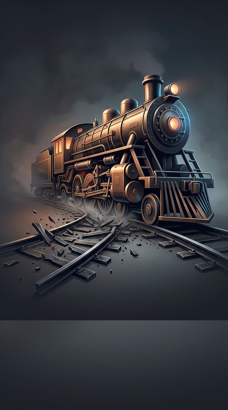 Richard Trevithick built the first full-scale working railway steam locomotive in 1804, and on its maiden voyage, it successfully hauled ten tons of iron and seventy men down the track.