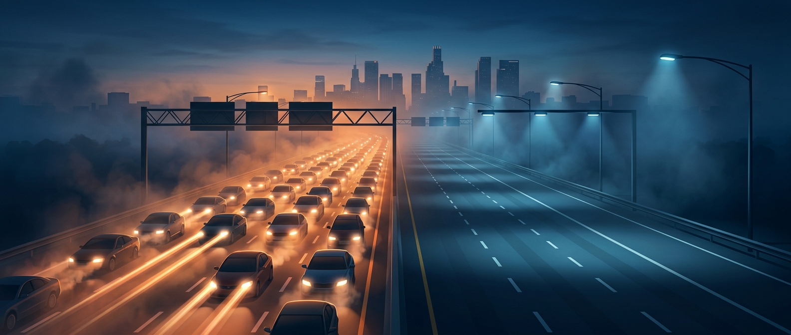 Why carpool lanes sit empty at rush hour