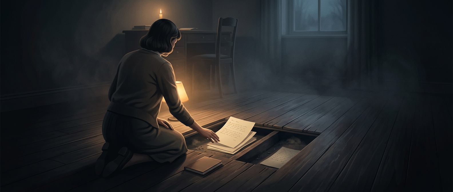 Sylvia Plath hid poems under the floorboards