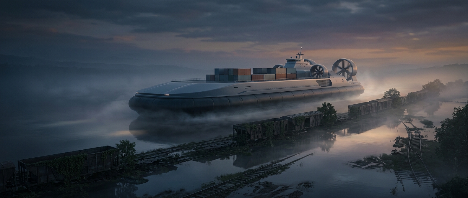 When engineers tried to replace trains with hovercraft