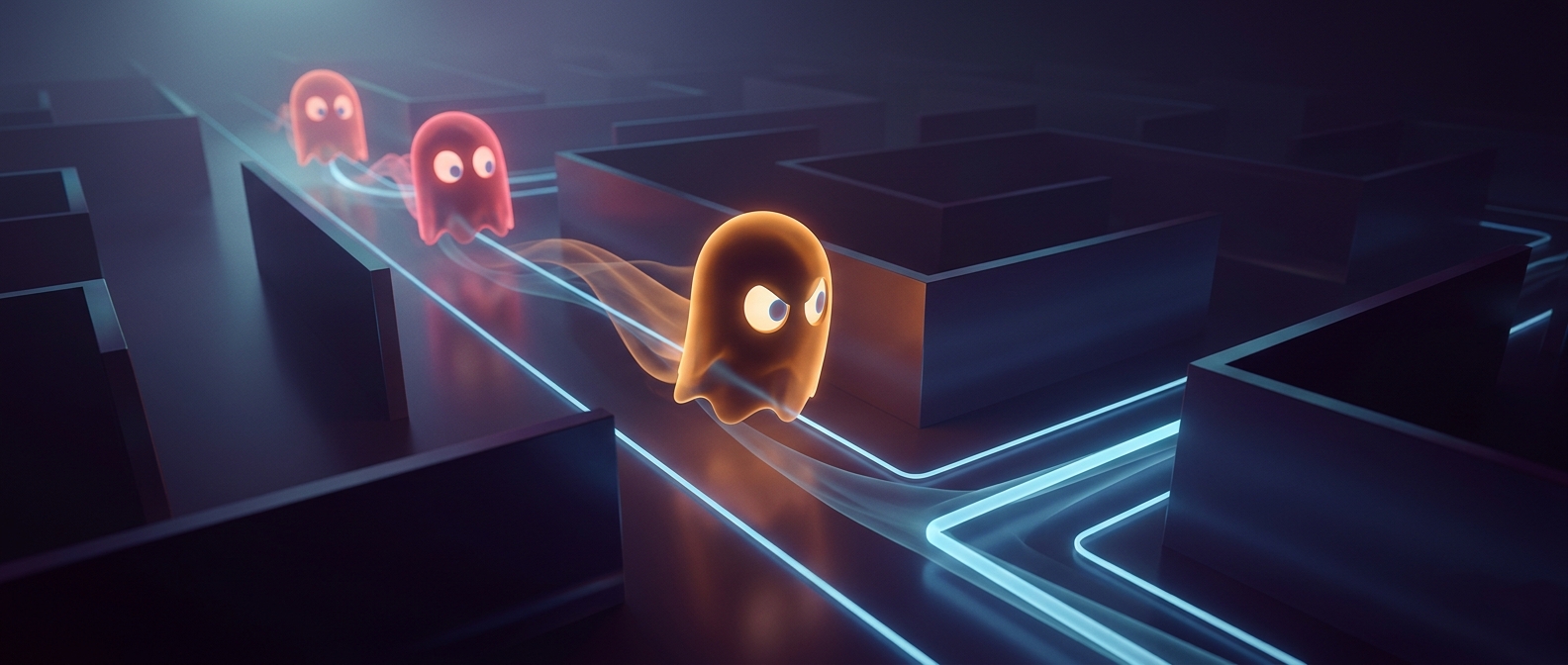 Pac-Man ghosts may reveal where they're going