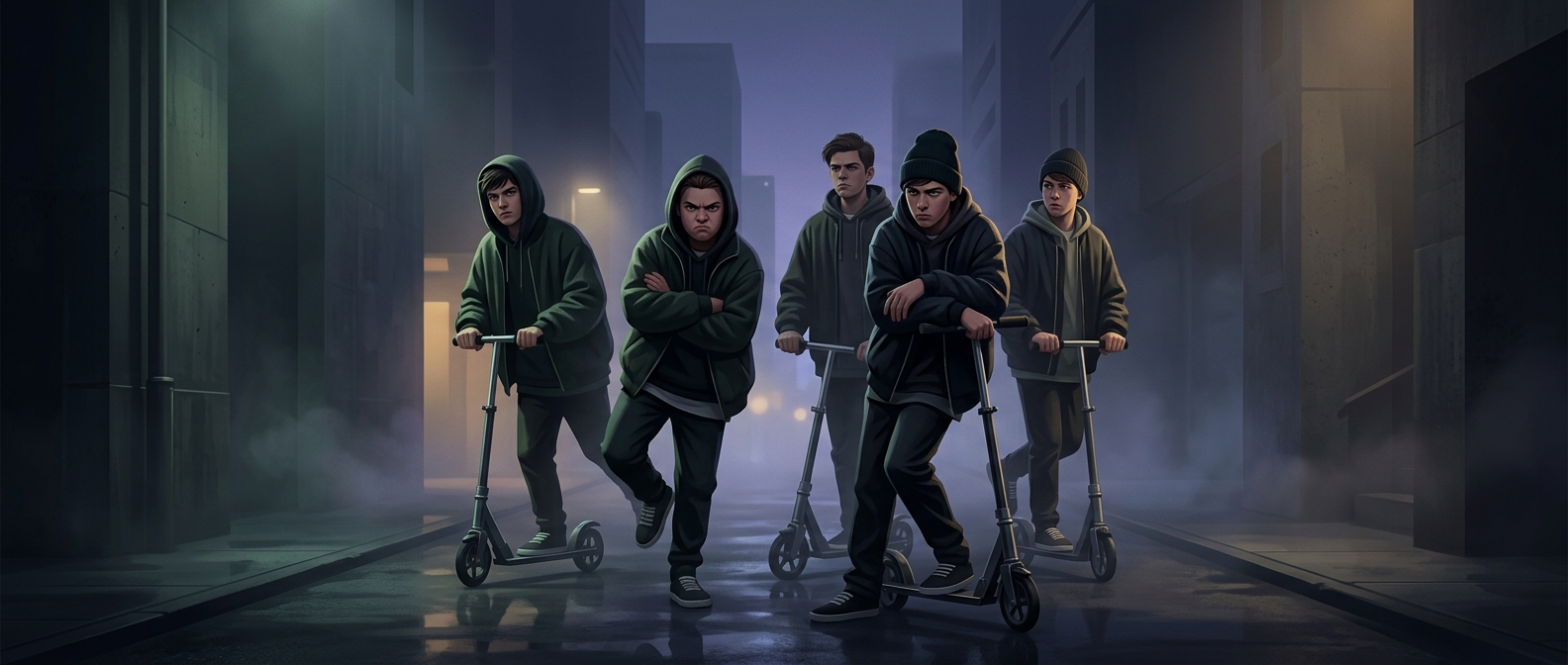 Why kick scooters fail to make teenagers look tough