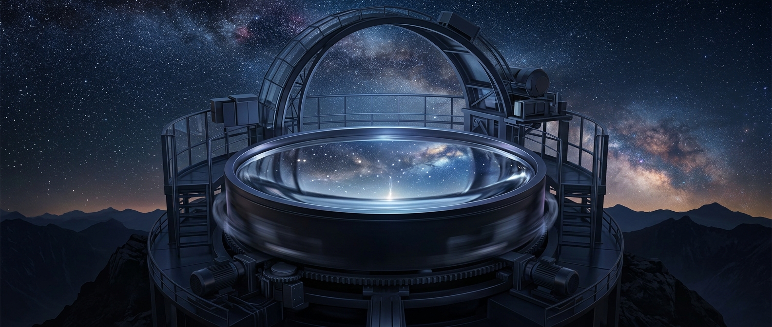 The telescopes that spin liquid mercury