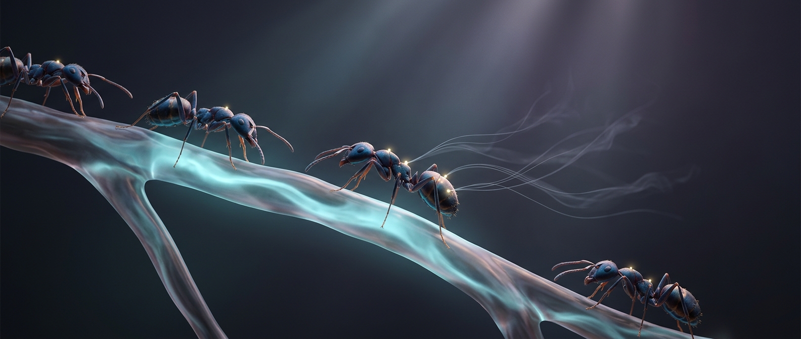 Ants breathe through tiny holes in their bodies