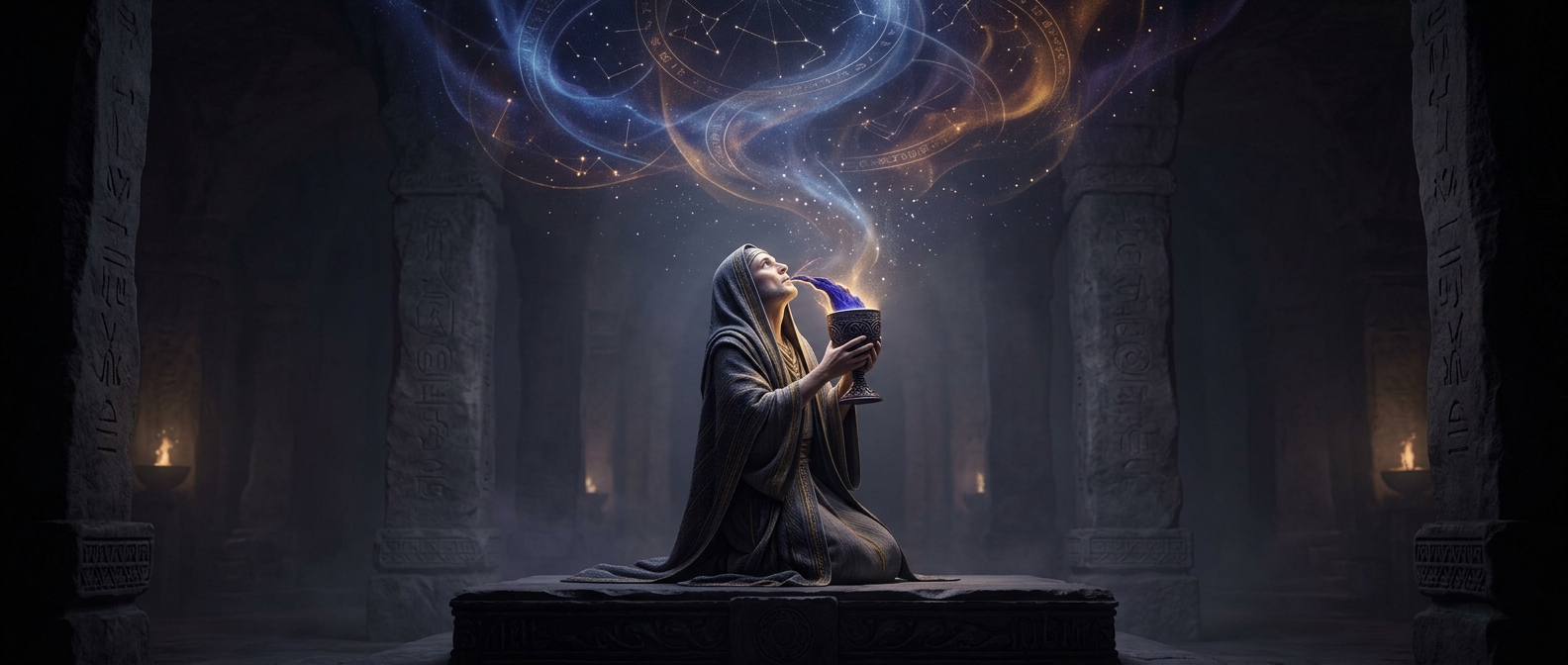 Soma was a cosmic beverage causing divine visions