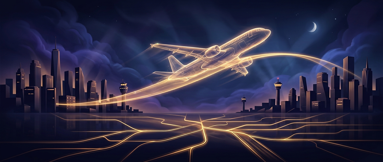 How a flight can connect three countries