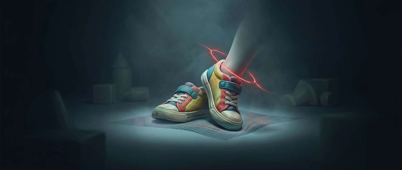 Mini foot trampolines reliably cause sprained ankles