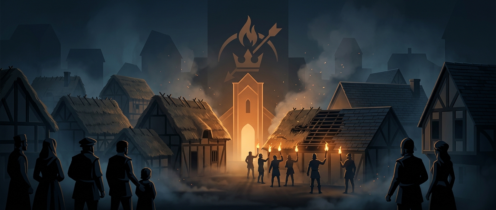 Thatch roofs were criminalized to prevent mass fires