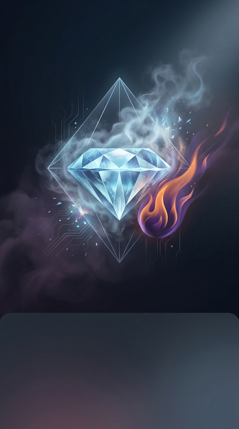 What actually happens if you take a flawless, ultra-hard diamond and hold a blowtorch to it for long enough?