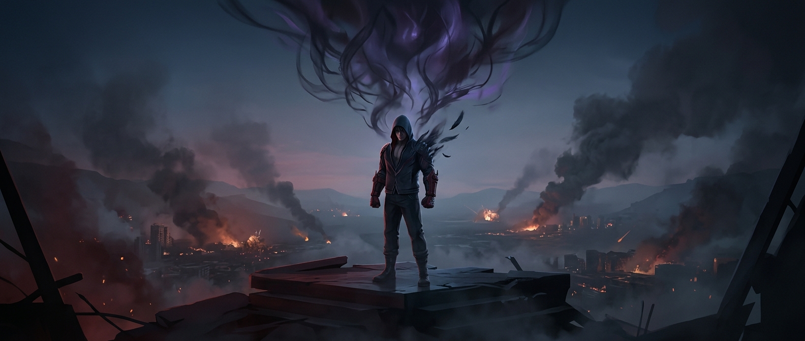 Jin Kazama started a global war to cure his dark curse
